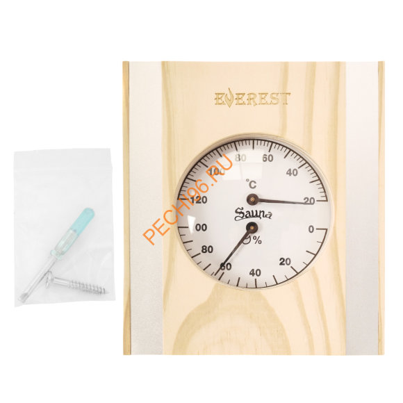 Термогигрометр EVEREST со вставками, сосна (TG-13)