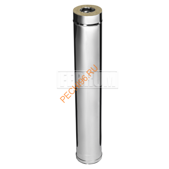 Сэндвич-дымоход Феррум, нержавейка AISI 430-0,5мм/нержавейка AISI 430-0,5мм, d 180/280 мм, L=1 м