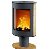 Печь-камин АСТОВ OVAL 600 Песчаник, основание ноги