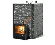 Печь банная ИзиСтим Ялта 100 К Хохлома черная Печь банная ИзиСтим Ялта 100 К Хохлома черная