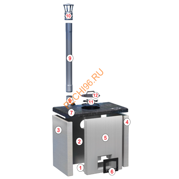 Печь-тандыр Хан белая Печь-тандыр Хан белая