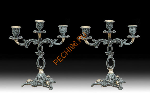 Канделябр на 3 свечи Virtus 4205P, пара Канделябр на 3 свечи Virtus 4205P, пара