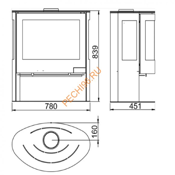 Печь-камин Panadero IRIS Печь-камин Panadero IRIS