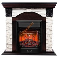 Электрокамин RealFlame Dublin LUX АО с очагом Majestic Lux BL