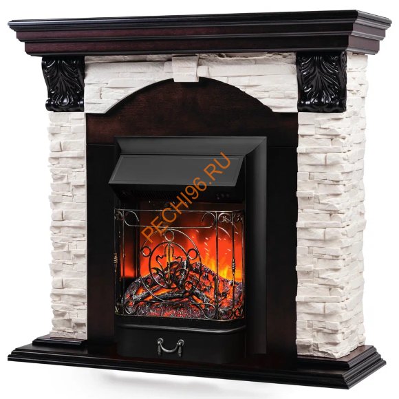 Электрокамин RealFlame Dublin LUX АО с очагом Majestic Lux BL