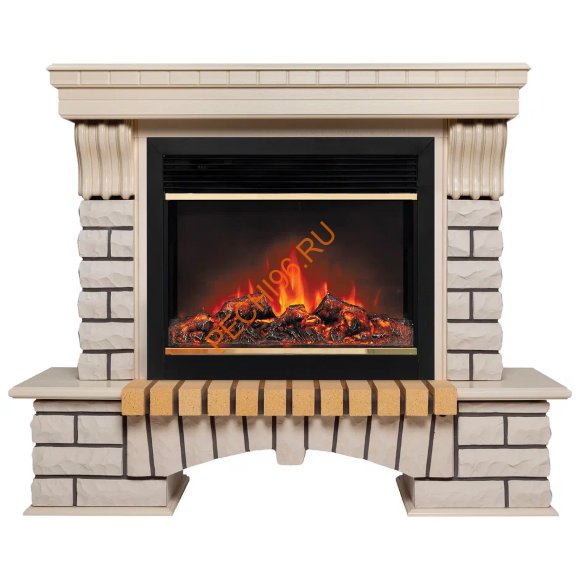 Электрокамин RealFlame Country 26 WT с очагом Moonblaze S Lux BR