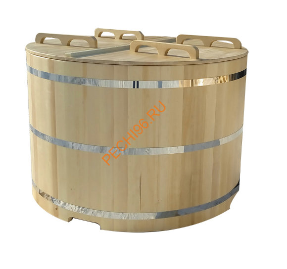 Купель для бани ExpertSaun круглая из кедра, h 1000мм