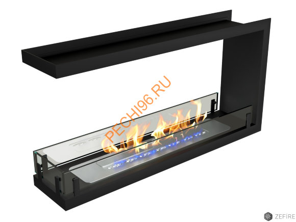 Биокамин ZeFire Estetic Flame CONTOUR 900 торцевой сквозной