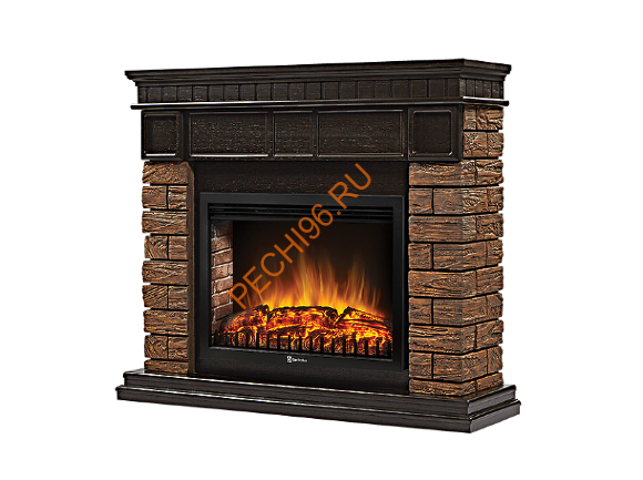 Электрокамин Electrolux Sphere Plus EFP/P-3320RLS с порталом Firelight Bricks Wood 30, камень темный