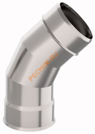 Отвод на 135 градусов УМК  нержавейка АISI 439 d 115 мм Отвод на 135 градусов УМК  нержавейка АISI 439 d 115 мм