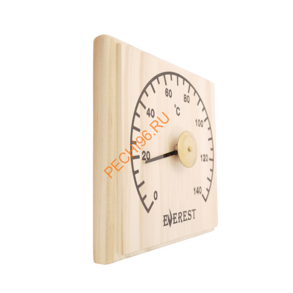 Термометр EVEREST квадратный, сосна (TG-37)