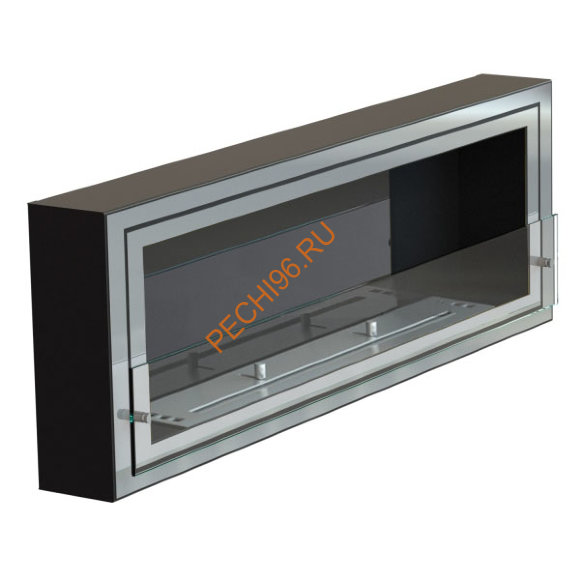 Биокамин Onix 1200 стемалит Арома, стекло, двойная рамка нержавейка