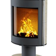 Печь-камин АСТОВ OVAL 600 Крема беж, основание ноги