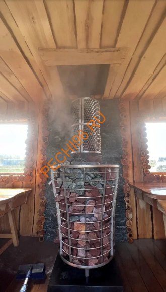 Печь банная Атмосфера V сетка нержавеющая сталь Печь банная Атмосфера V сетка нержавеющая сталь