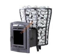 Печь банная Атмосфера V сетка нержавеющая сталь