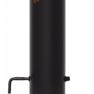 Шибер LAVA черный поворотный 1000 мм d 120 мм сталь 2 мм