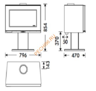 Печь-камин Panadero Harmonie Maja S Печь-камин Panadero Harmonie Maja S