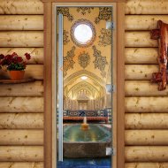 Дверь стеклянная DoorWood «Престиж», 800х2000мм, с фотопечатью «Фонтан» Дверь стеклянная DoorWood «Престиж», 800х2000мм, с фотопечатью «Фонтан»