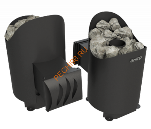 Печь банная Grill’D Aurora mini long black