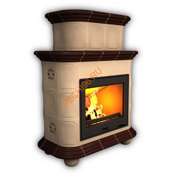 Печь-камин КимрПечь Прованс центральный двухъярусный Шоколад Печь-камин КимрПечь Прованс центральный двухъярусный Шоколад