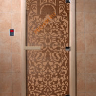 Дверь стеклянная DoorWood «Флоренция бронза матовая», 2100х900 мм