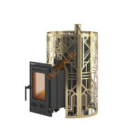 Печь банная Эверест Steam Master GALAXY 18 (310) чугун, в сетке GOLD