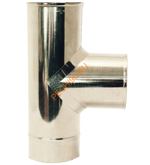 Тройник на 90 градусов УМК нержавейка АISI 439 d 120 мм Тройник на 90 градусов УМК нержавейка АISI 439 d 120 мм