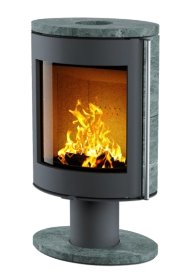 Печь-камин АСТОВ OVAL 600 Талькомагнезит, основание ноги, крышка