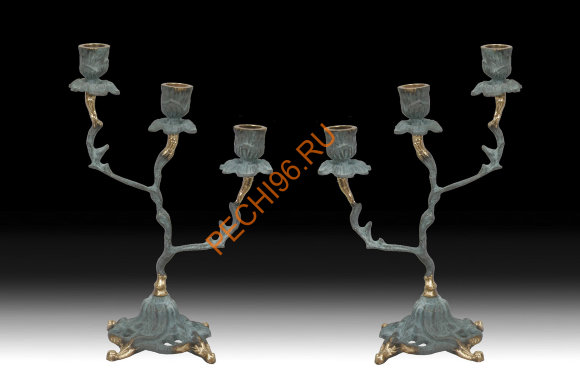 Канделябр на 3 свечи Virtus 4086G, пара Канделябр на 3 свечи Virtus 4086G, пара
