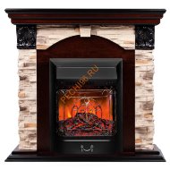 Электрокамин RealFlame Dublin Rock AO с очагом Majestic Lux BL Электрокамин RealFlame Dublin Rock AO с очагом Majestic Lux BL