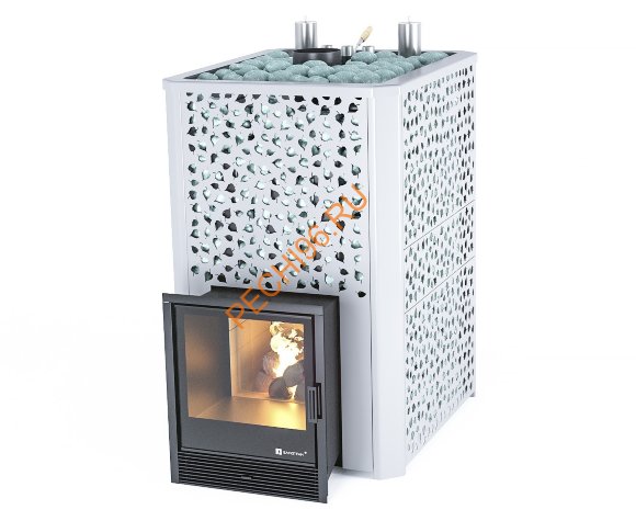 Печь банная ИзиСтим Ялта 60 К березовый лист