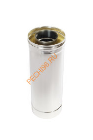 Сэндвич-труба ТиС Промо L=500 мм, нержавейка AISI 316-0,8 мм/304-0,5 мм, D250/350 мм