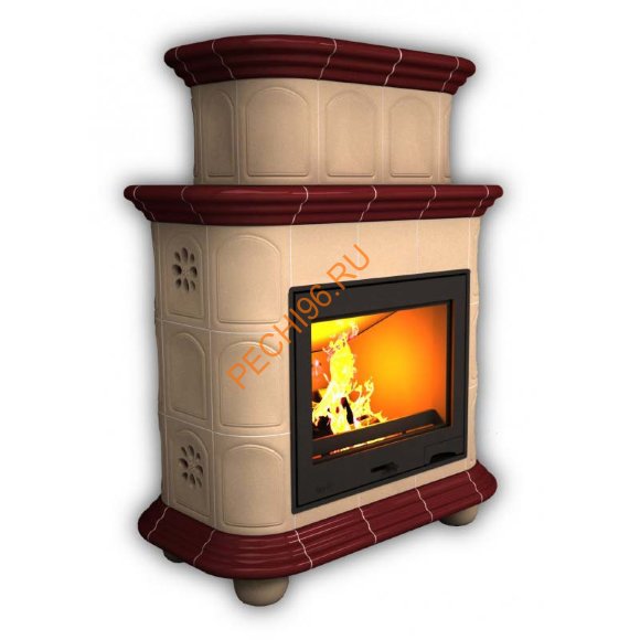 Печь-камин КимрПечь Прованс центральный двухъярусный Вишня Печь-камин КимрПечь Прованс центральный двухъярусный Вишня