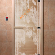 Дверь стеклянная DoorWood «Березка прозрачная», 2000х900 мм