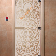 Дверь стеклянная DoorWood «Флоренция сатин», 1700х700 мм