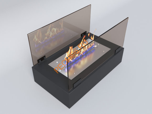 Биокамин Русский огонь Фаворит настольный черный