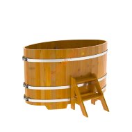 Купель для бани BentWood овальная из лиственницы Рустик, 1,08х1,75 м Купель для бани BentWood овальная из лиственницы Рустик, 1,08х1,75 м
