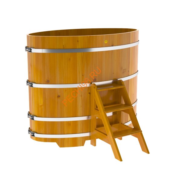 Купель для бани BentWood овальная из лиственницы Рустик, 0,92х1,66 м Купель для бани BentWood овальная из лиственницы Рустик, 0,92х1,66 м