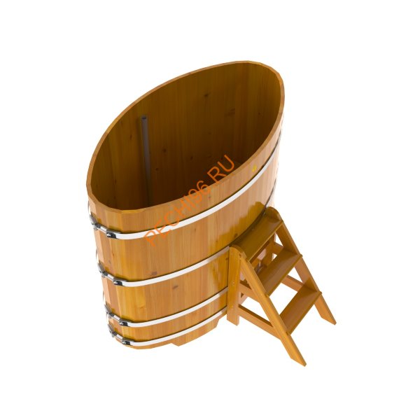 Купель для бани BentWood овальная из лиственницы Рустик, 0,92х1,66 м Купель для бани BentWood овальная из лиственницы Рустик, 0,92х1,66 м