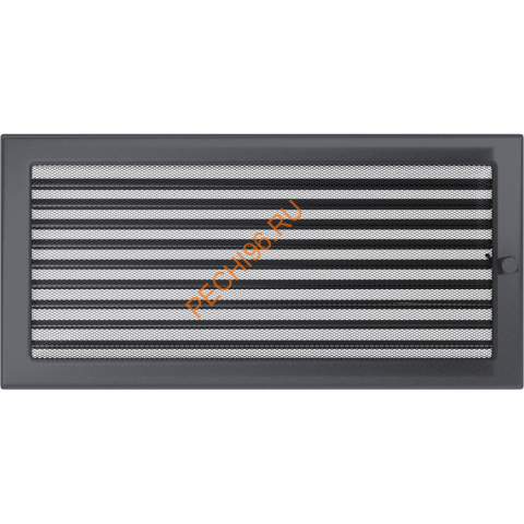 Вентиляционная решетка Kratki 45GX 220х450 мм графит