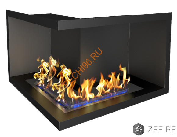 Биокамин ZeFire STANDART для угловой стены 700