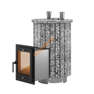 Печь банная Эверест Steam Master 38 INOX, Ламель Пироксенит Элит, S-20 (2023)