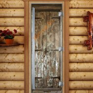 Дверь стеклянная DoorWood «Престиж», 800х2000мм, с фотопечатью «Шебби-шик» Дверь стеклянная DoorWood «Престиж», 800х2000мм, с фотопечатью «Шебби-шик»
