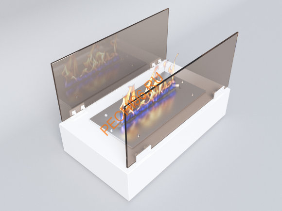 Биокамин Русский огонь Фаворит настольный белый