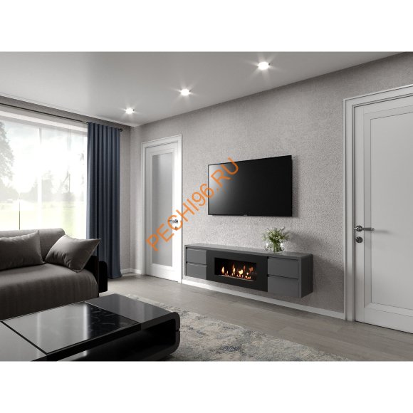 Биокамин Firelight BFP/P-1700 Lux с тумбой, графит Биокамин Firelight BFP/P-1700 Lux с тумбой, графит