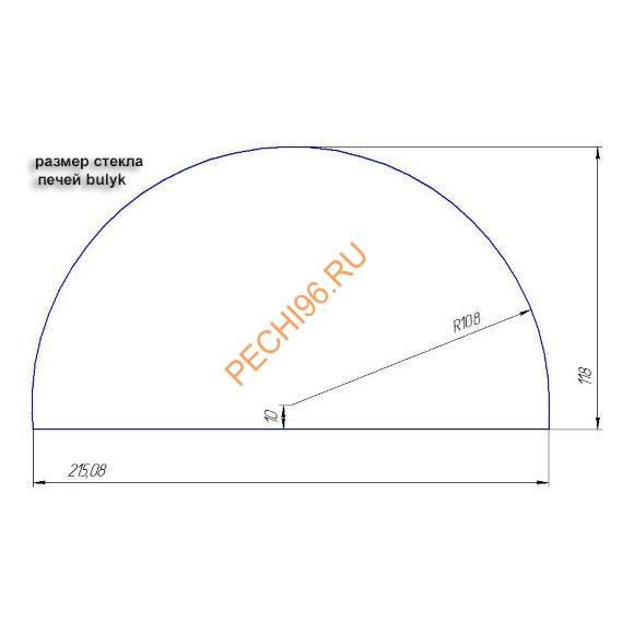 Печь отопительная Берёзка BULYK-150 со стеклом