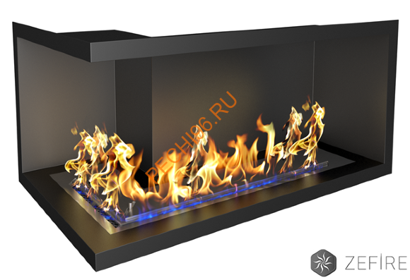 Биокамин ZeFire STANDART для угловой стены 1000