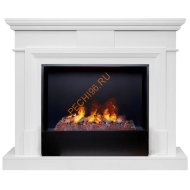 Электрокамин RealFlame Marco 26 WT с Black вставкой + 3D Cassette 630