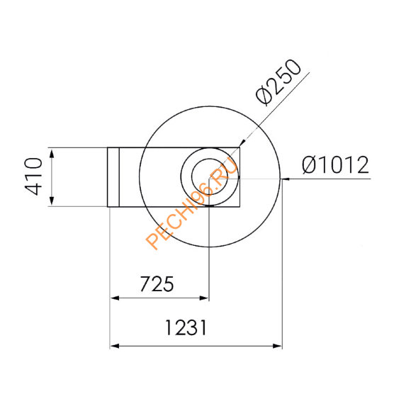 Камин Traforart FANCY CENTRAL со стеклом