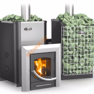 Печь банная Ермак-Элит 20-ПС с сеткой